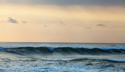 Fototapeta premium orange background of ocean, Bali, Indonesia