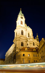 Fototapeta na wymiar Saint Nicholas Cathedral, Lesser Town, Prague
