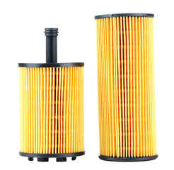 Filters of oil isolated on white