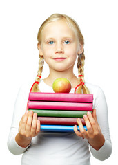 Education - Back to School! Cute child with books