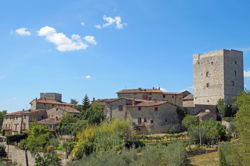 Fototapeta na wymiar Castello Vertine in der Toskana