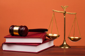 gavel and scales of justice