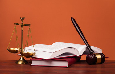 gavel and scales of justice