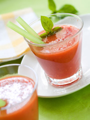 Vegetable juice or smoothie