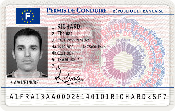 Nouveau permis de conduire français