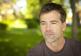 Fototapeta premium Portrait of a man outside