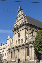 Fototapeta premium Bernardine Church and Monastery (1600 - 1620) in Lviv, Ukraine