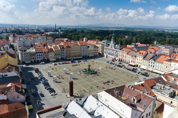 square of Ceske Budejovice