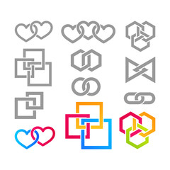 Obraz premium set of design elements