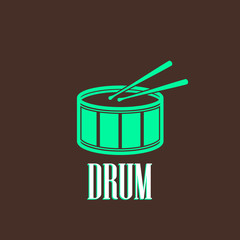 illustration with the drum