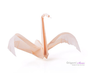 A origami swan