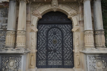 Peles castle, main gate, Romania