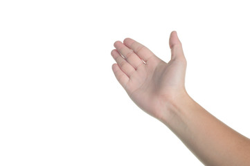 Obraz premium hand sign ignore isolated