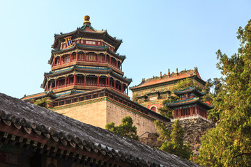 Fototapeta premium The summer palace in the city of Beijing
