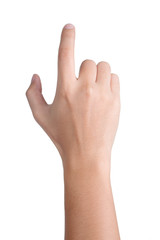hand sign posture click isolated