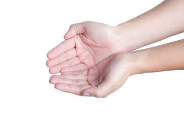 hand sign posture swathe isolated