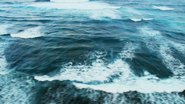 Aerial view of Ocean waves