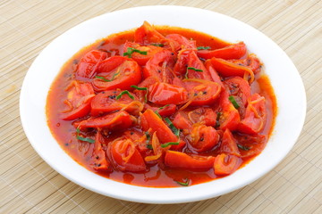 Spicy tomato roast
