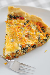 Karotten Spinat Quiche