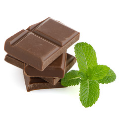 Closeup detail of chocolate parts