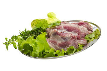 Raw pork meat