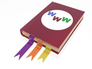 Book with www sign