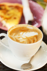 cappuccino on the table