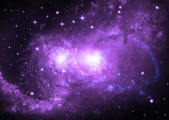 galaxy in a free space