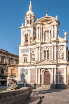 The fa&ccedil;ade of the church of San Sebastiano