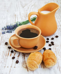 coffee and croissant