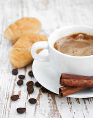 Croissant  with Coffee