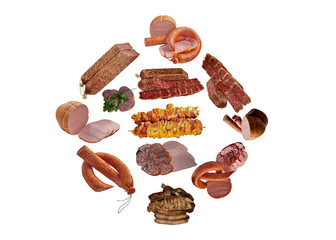 Assortment of Sausage.