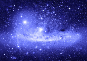 galaxy in a free space