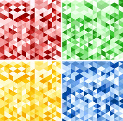 Set of Abstract Triangle Backgrounds