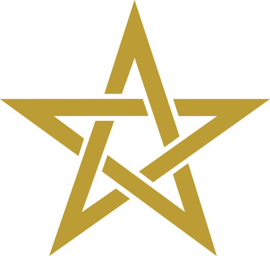 Pentagramm - Goldener Schnitt - Magie Symbol
