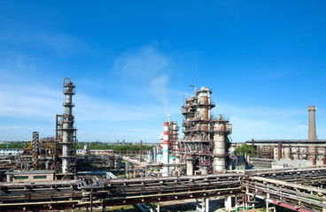 panorama of petrochemical refinery