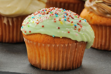 Muffin con crema decorato
