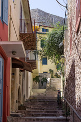 Fototapeta na wymiar Old street in Nafplio, Greece