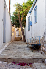 Fototapeta na wymiar Street in Hydra island, Greece