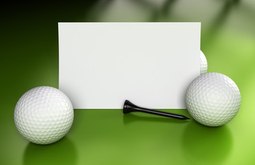 Golf Sign, Communication Over Green