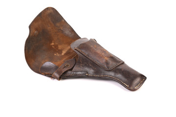 Old brown holster.