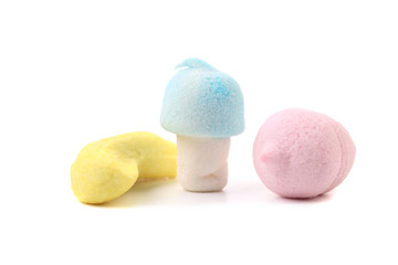 Different colorful marshmallow.