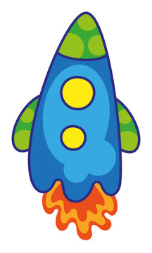recommend clip art: funny rocket