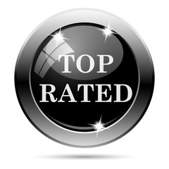 Fototapeta premium Metallic black glossy icon