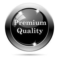 Metallic black glossy icon