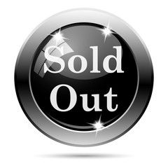 Metallic black glossy icon