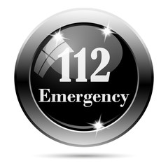 Metallic black glossy icon