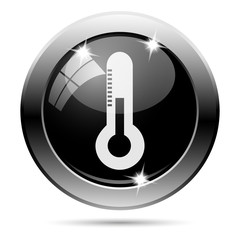 Metallic black glossy icon