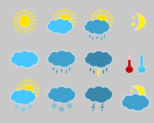 Weather icons - set.
