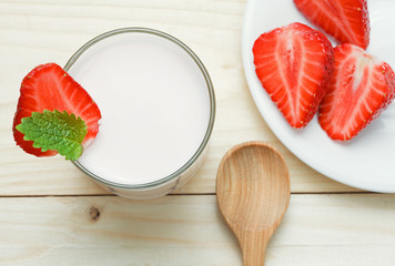 meal with strawberries